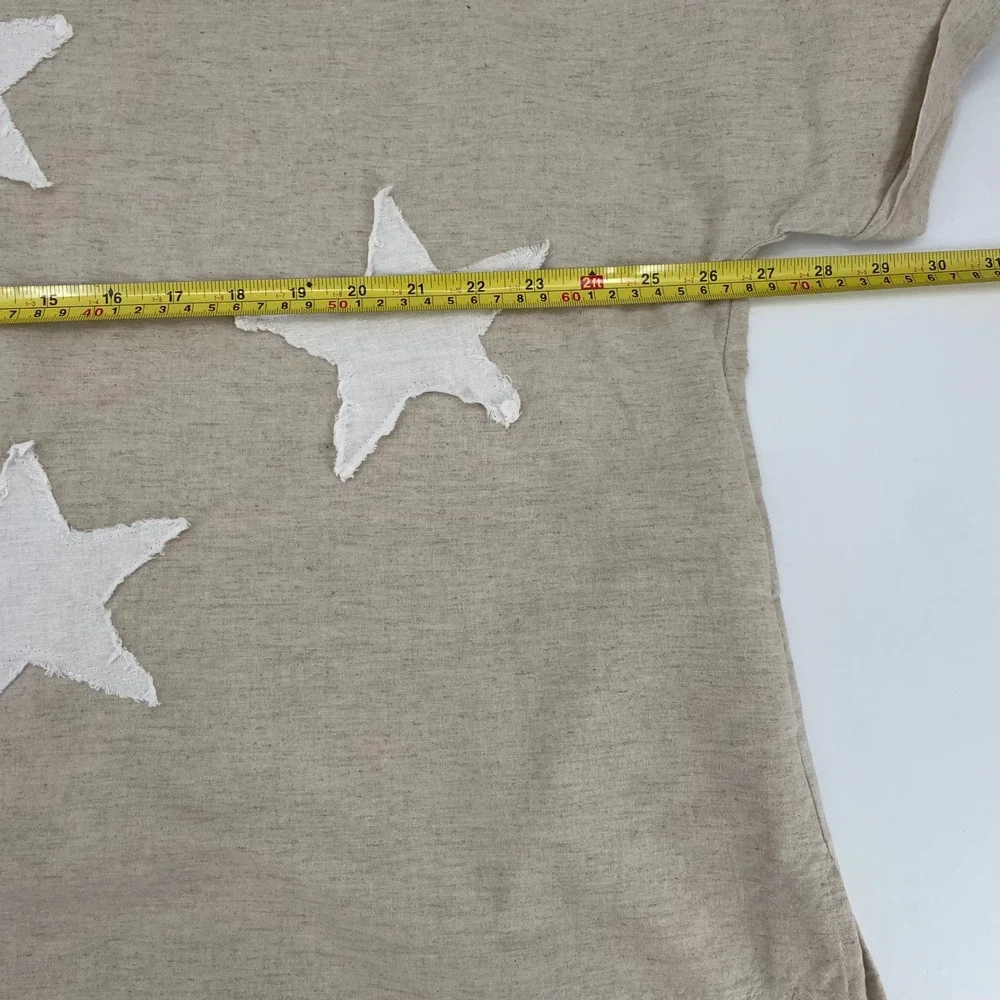 Wide Leg Star-Print Pantsuit in Light Beige - Picture 10 of 16